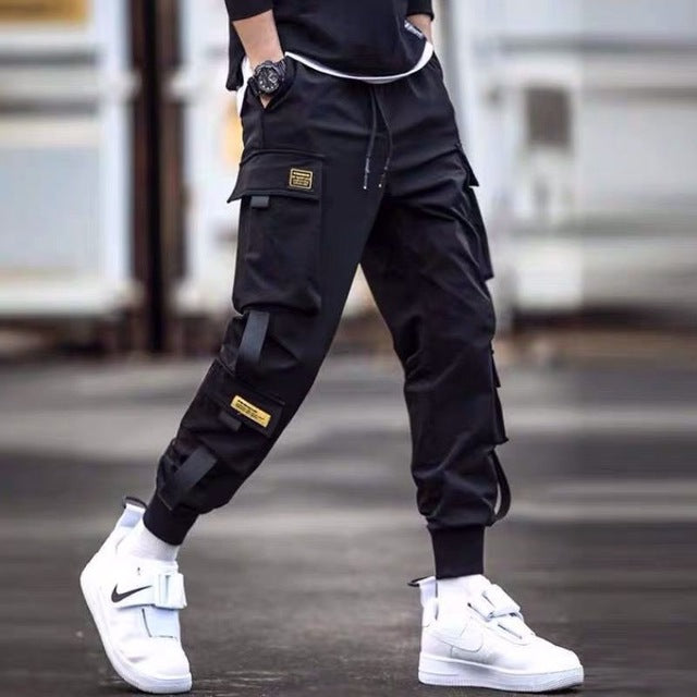 Streetwear Men's Multi Pockets Cargo Harem Hip Hop Pants