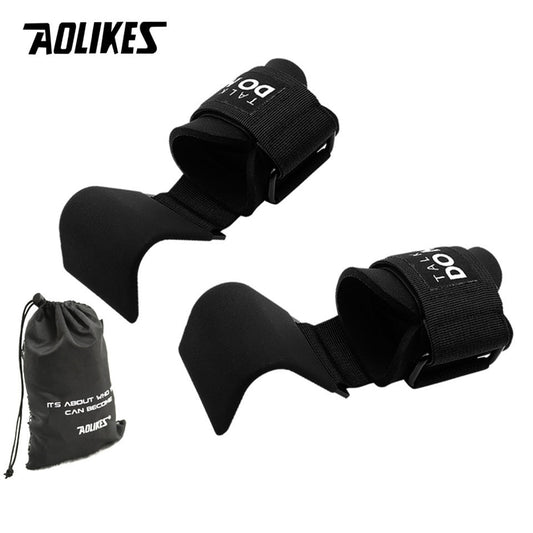 Weight Lifting-Hook Hand-Bar Wrist Straps Glove