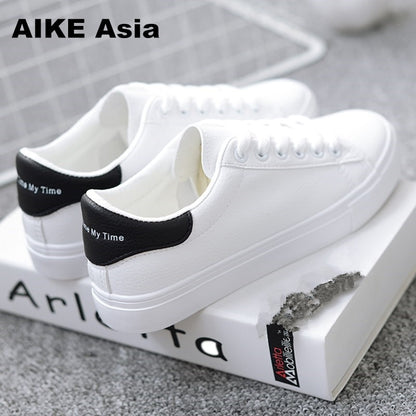 HOT Women Sneakers Fashion Breathable Vulcanized  leather Platform