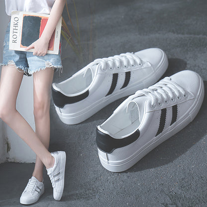 HOT Women Sneakers Fashion Breathable Vulcanized  leather Platform