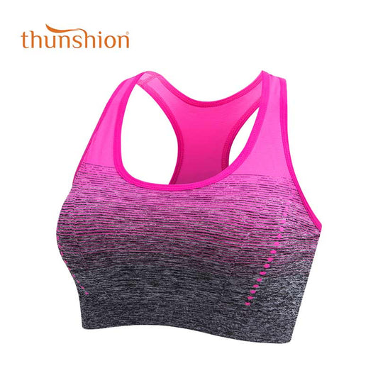 THUNSHION Sports Bra High Stretch Breathable Padded for Running Yoga Gym Seamless