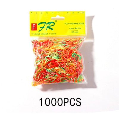 Colourful Disposable Elastic Hair Band Scrunchies