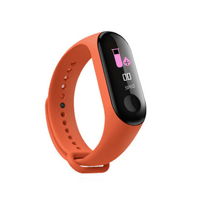 Smart Sports watch blood pressure heart rate monitor message reminder Bluetooth waterproof