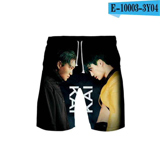 Kpop EXO 3D Printed Fashion Two Piece Set  Streetwear Clothes