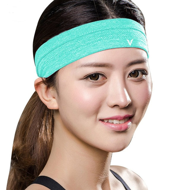 Veidoorn 1pcs Sweatband  Moisture-Wicking Breathable Men Women Sports Elastic Headband  for Fitness gym Running sport basketball