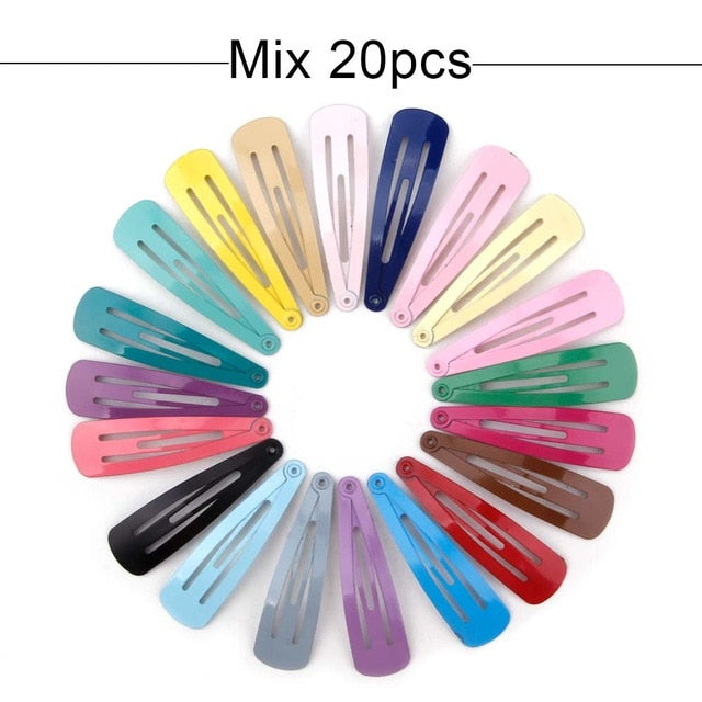 40pcs Hairpins Hair Clips For Hair Barrettes, Pins Metal Hairgrip Colorful Snap Alligator Hair Clip