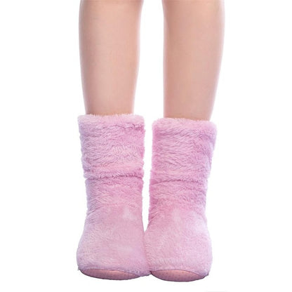 FRALOSHA Women Plush Home Coral Fleece Floor Sock/Slipper Winter Super Soft Warm