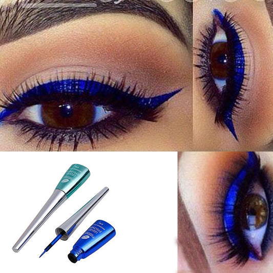 Cmaadu colorful liquid eyeliner blue waterproof long lasting liquid eyeliner diamond matte eyeliner gel cosmetics HF153