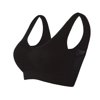 S-6XL Hollow Out Women Yoga Sport Bra Breathable Fitness Running Vest sleep Underwear Padded Crop Tops Underwear gym top bras