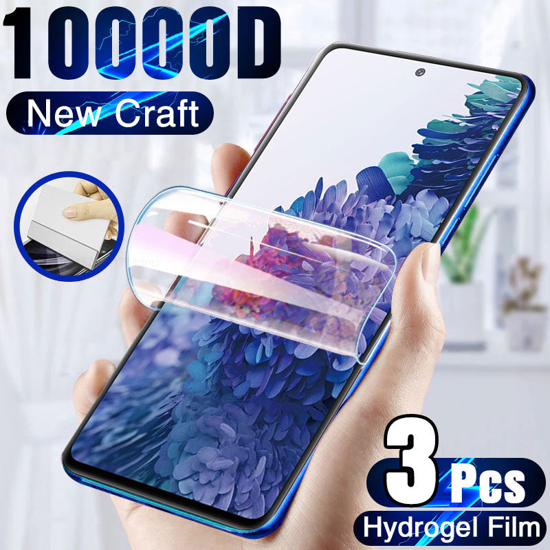 3Pcs Screen Protector For Samsung Galaxy S10 S20 FE S21 Ultre S9 S8 Plus S6 S7 Edge Full Cover Hydrogel Film For Note 20 8 9 10