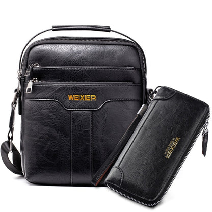 Brand Men Shoulder Bag for 10.4 inches Ipad PU Leather Business Men Messenger Bags Large Man Crossbody Bag Waterproof Travel Bag