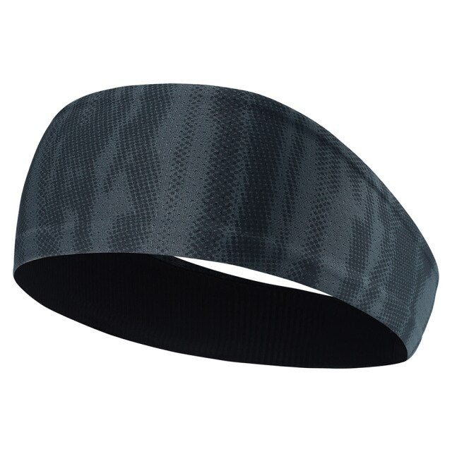 Men Sport Headband Running Fitness Sweatband Elastic Cycling Yoga Gym Headscarf Bicycle Tennis Hair Band Ear Head Bandages Women