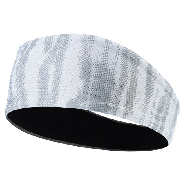 Men Sport Headband Running Fitness Sweatband Elastic Cycling Yoga Gym Headscarf Bicycle Tennis Hair Band Ear Head Bandages Women