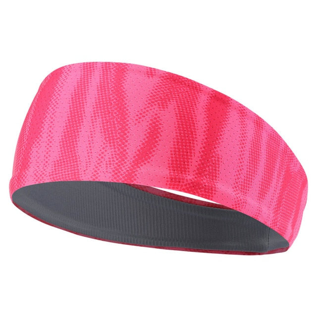 Men Sport Headband Running Fitness Sweatband Elastic Cycling Yoga Gym Headscarf Bicycle Tennis Hair Band Ear Head Bandages Women