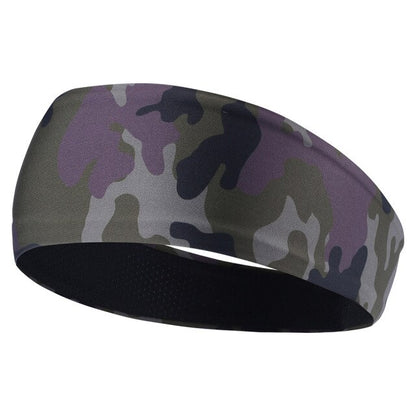 Men Sport Headband Running Fitness Sweatband Elastic Cycling Yoga Gym Headscarf Bicycle Tennis Hair Band Ear Head Bandages Women