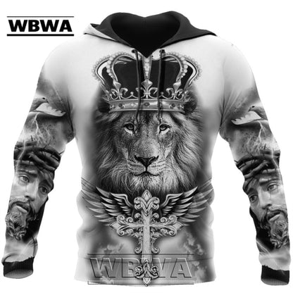 Brand Fashion Autumn lion Hoodies White Tiger Skin 3D All Over Printed Mens Sweatshirt Unisex Zip Pullover Casual Jacket