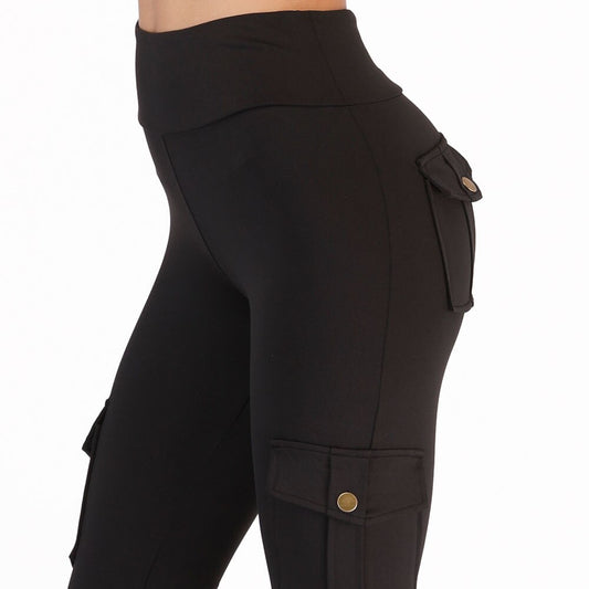 NORMOV Pocket Women Leggings High Waist