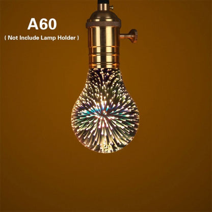 E27 110V 220V 3D Lamp Star Fireworks Effect Night light 3D table lamp Decoration Bulb bedside Home Decoration Light Luminaria